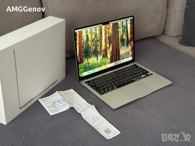 Нов Macbook Air M2 2022 8GB Ram/256GB SSD Silver, снимка 3 - Лаптопи за работа - 54049214