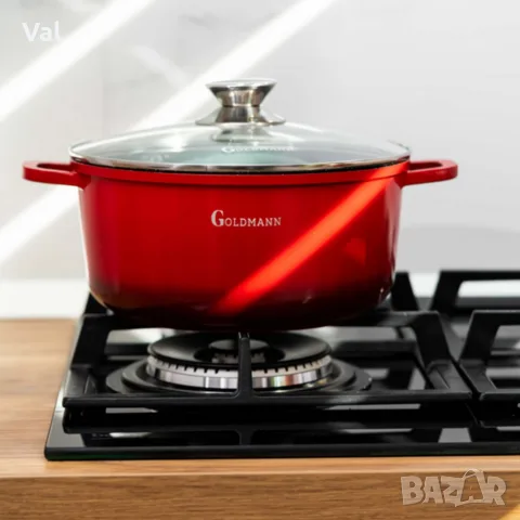 Тенджера Goldmann GM-7328R / GM-7324R, мраморно покритие, снимка 5 - Съдове за готвене - 55335035