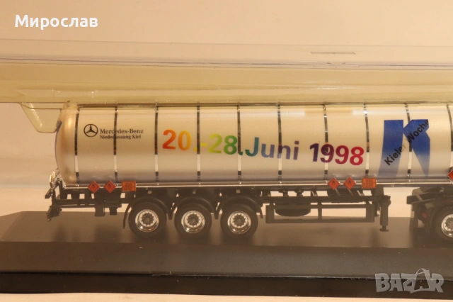 HERPA H0 1/87 MERCEDES ACTROS ЦИСТЕРНА КАМИОН МОДЕЛ, снимка 10 - Колекции - 54030519