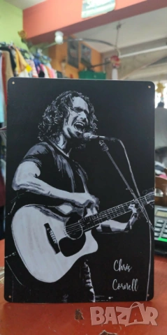 Chris Cornell-метална табела(плакет), снимка 2 - Китари - 54492489