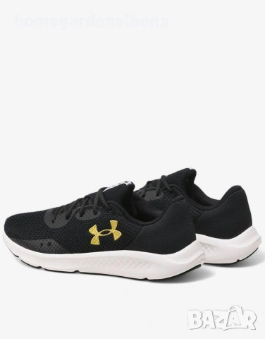 👟 Under Armour Charged Pursuit 3 – оригинални мъжки маратонки в черно, снимка 4 - Маратонки - 54622091