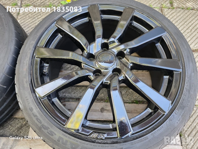 Лети джанти 18ки 5х112 AEZ + летни гуми 225/40/18 Yokohama, снимка 7 - Гуми и джанти - 54396493
