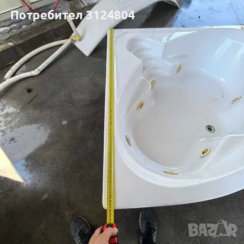 Вана джакузи за баня ъглово, снимка 4 - Други стоки за дома - 55310318