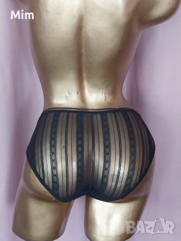  М Черна дантелена бикина 