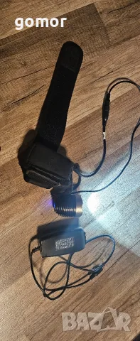 Мощен LED фар за велосипед с Li-ion батерия и зарядно 8.4V