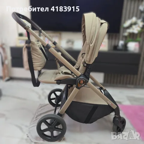FLUX BEIGE Бебешка количка 2 в 1, снимка 2 - За бебешки колички - 55304997