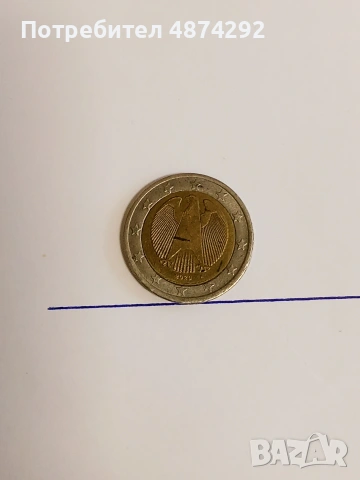 2 евро монета с дефект, снимка 2 - Нумизматика и бонистика - 55142705