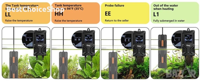 Потопяем филтър с UV светлина 1500L/h за аквариуми 150-600 литра - 4-в-1 за сладководни/соленоводни, снимка 12 - Оборудване за аквариуми - 54180533