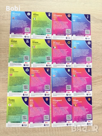 Topps Premier League 2025/26 – Лот от 16 оригинални карти, снимка 2 - Колекции - 55310556