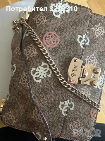 Дамска чанта Guess Eliette HWPS93 15210 бежова, снимка 15 - Чанти - 55381792