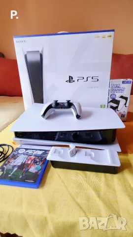 PS5 Disk Edition / Конзола Playstation 5 Disc Edition 825GB White CFI-1116A + FC26 + Докинг Станция, снимка 5 - PlayStation конзоли - 55428103