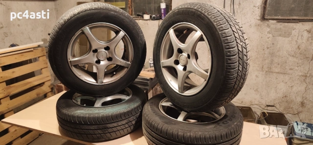 Лети джанти 14 "Mak" Рено Лагуна 1 - 4х100 с гуми 185/65/R14(две на един сезон), снимка 6 - Гуми и джанти - 54442772