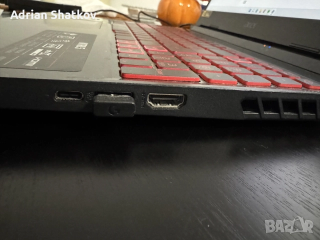 Acer Nitro 5 (i5 11-то / GTX 1650 / 512GB) + ПЪЛЕН ГЕЙМЪРСКИ КОМПЛЕКТ, снимка 4 - Лаптопи за игри - 55647185