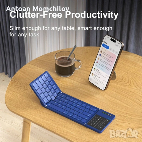 Сгъваема Bluetooth клавиатура Nillkin Cube Pocket, снимка 8 - Клавиатури и мишки - 55091883