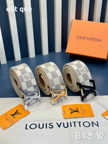колани от естествена кожа в кутия Louis Vuitton , снимка 7 - Колани - 55237102