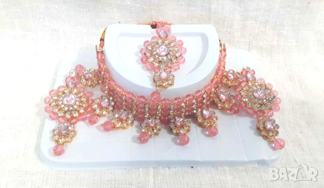  Комплект "Боливуд"- колие с обеци и тика  -1-10