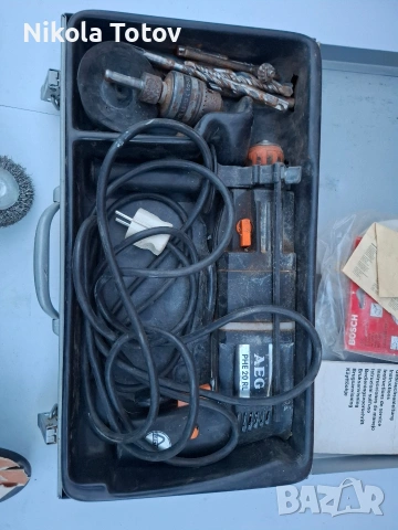 Продава се бормашина AEG. Работеща. , снимка 3 - Бормашини - 54945422
