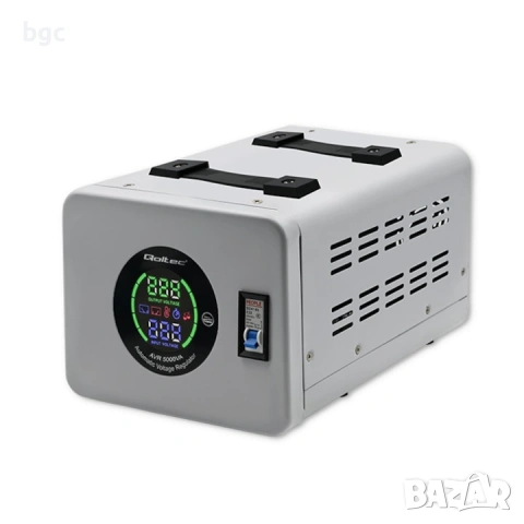 Автоматичен стабилизатор на напрежение Qoltec AVR 5000VA , снимка 1 - Друга електроника - 55092842
