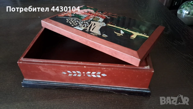Голяма кутия за бижута,Северна Корея, снимка 2 - Антикварни и старинни предмети - 53964411