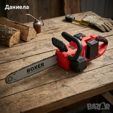 Акумулаторен верижен трион BOXER BX-3316 48V – 2 батерии + куфар, мощен и удобен, снимка 3 - Други инструменти - 54055750