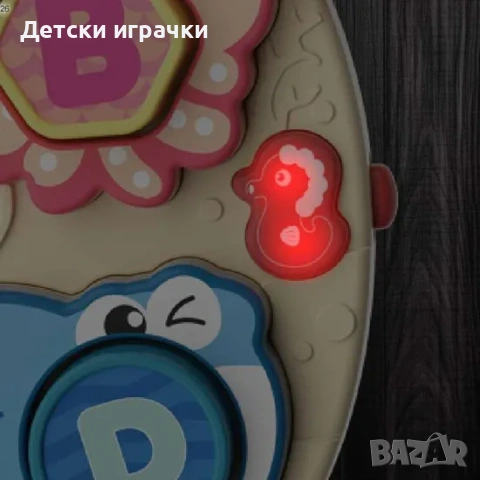 Образователен сортер Азбука със светлини и звуци, Монтесори играчка , снимка 3 - Образователни игри - 54693558
