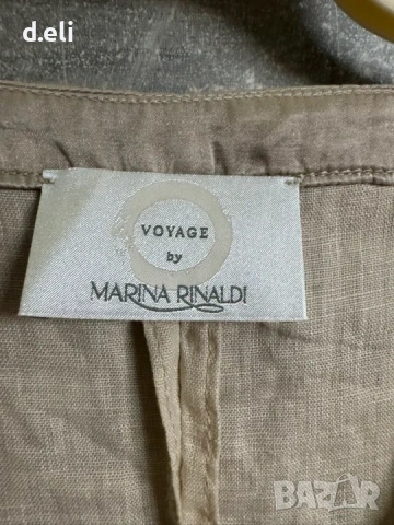 Max Mara (Marina Rinaldi) Size M 100% Лен, снимка 2 - Рокли - 54452523