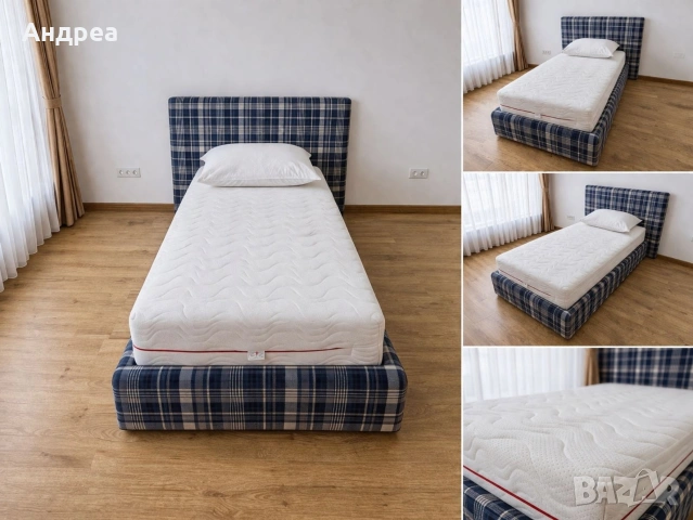 Единично легло 90x160 с матрак + табла – много запазено, снимка 2 - Спални и легла - 54092972