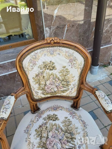 Два броя барокови кресла , снимка 2 - Столове - 54398373