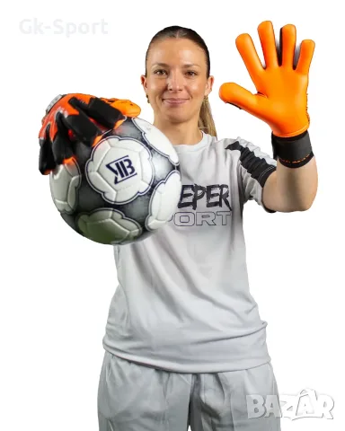 Вратарски ръкавици Bkeeper ATIK #26 Orange размер 6, снимка 8 - Футбол - 55306280