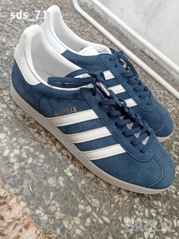 Чисто нови adidas Gazelle blue navy uk9.5/us10 /N44 70 евро, снимка 5 - Маратонки - 53997571