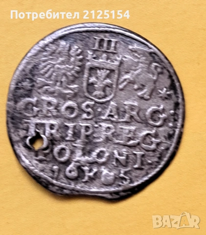 3 гроша 1605,Сигизминд 3 с куриоз., снимка 3 - Нумизматика и бонистика - 49761989