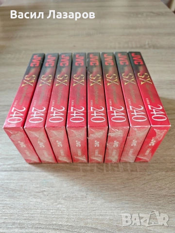 Видео касети JVC HIGH PERFORMANCE E-240 SX VHS чисто нови запечатани , снимка 2 - Плейъри, домашно кино, прожектори - 54214212