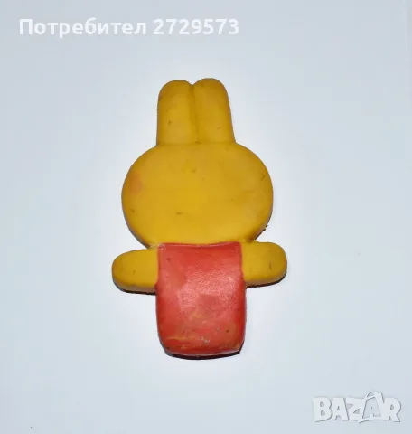 Гумена играчка зайче - Стара детска играчка заек от соца , снимка 4 - Други ценни предмети - 55622404