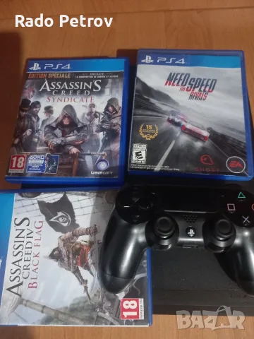 продавам писи 4 слим  с джойстик и игри 