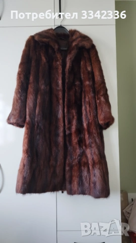 Дамско палто - Кафяво, снимка 3 - Палта, манта - 54356242