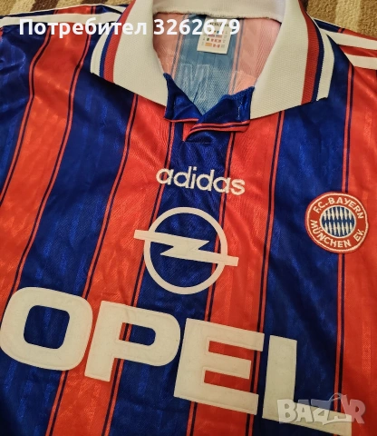 Adidas Bayern Munich 1995 matthaus ретро оригинална размер М, снимка 3 - Тениски - 54995952