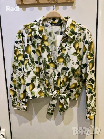 Нова памучна риза XS, S ZARA, снимка 2 - Ризи - 54011215