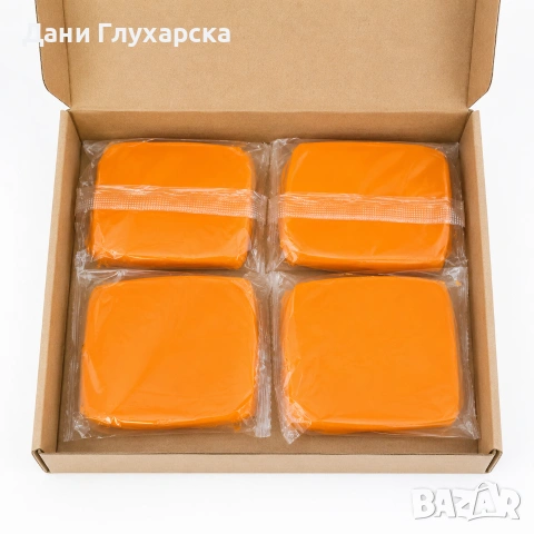 Оранжева Clay Bar – комплект 4 бр. автомобилна почистваща глина