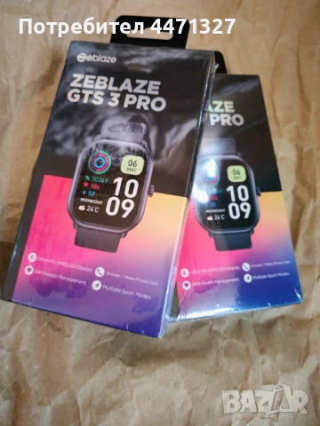 Чисто нови Смартчасовници Zeblaze GTS 3 Pro – AMOLED дисплей / Черен и Бял, цената е за бр. , снимка 4 - Друга електроника - 54370367