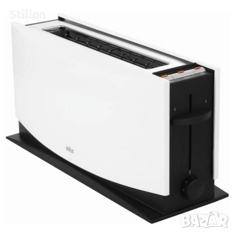 Тостер Braun HT500 WH, 1080 W, XXL, снимка 3 - Тостери - 54544084