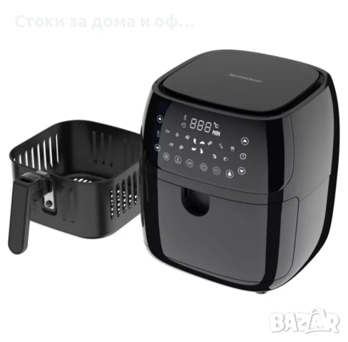 Фритюрник с горещ въздух Air Fryer Silver Crest XXL, 2150 W, 5.2л., снимка 3 - Фритюрници - 54700986