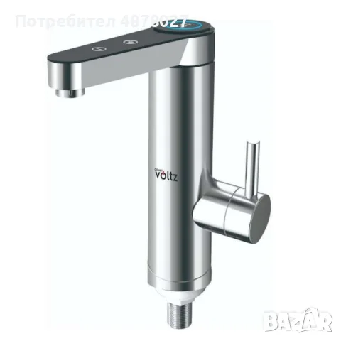 Нагревател за вода, за плот, 3300W, c дисплей, Инокс, снимка 5 - Смесители - 55609288