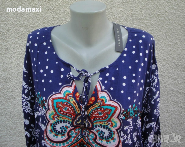 5XL/6XL Нова туника Carole Little, снимка 2 - Туники - 55126611