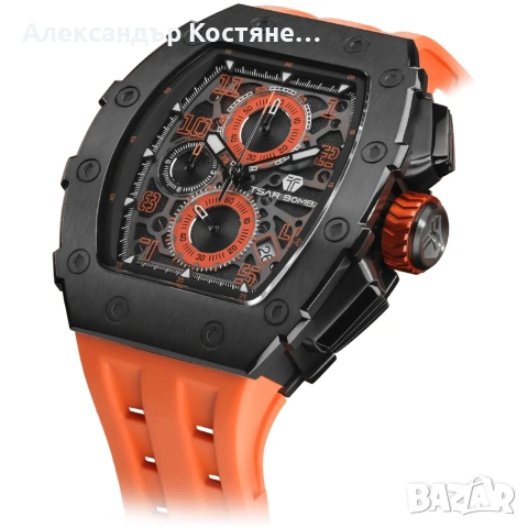 Нов часовник TSAR BOMBA Premium Iron Ember TB8204QR2 - гаранция