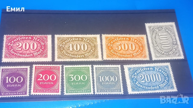Марки Германия 1923, снимка 3 - Филателия - 55104468