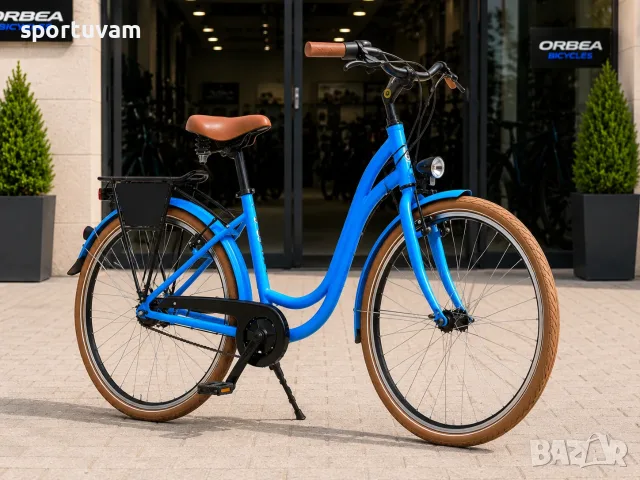 НОВ Градски Велосипед Tretwerk Elegance 28 Blue Low Step - БЕЗПЛАТНА ДОСТАВКА, снимка 2 - Велосипеди - 55389966