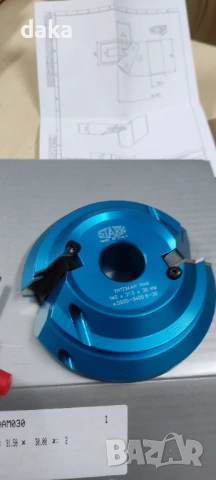 Фрезова глава за дърво- сглобка под 45°, снимка 2 - Други машини и части - 54044307