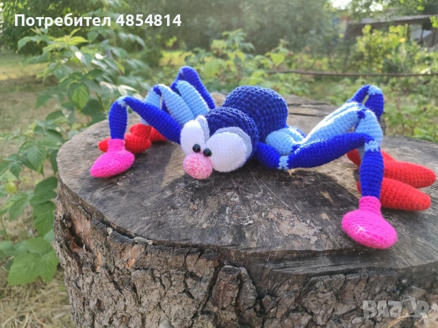 Тяло на паяк 15 см, крака 19 см, снимка 4 - Плюшени играчки - 55192486