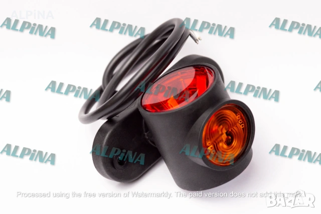LED габарит/ Лед габаритна светлина 12/24V с 3 SMD диода, късо рамо, бял/жълт/червен, Полски-1 бр., снимка 4 - Аксесоари и консумативи - 54791162