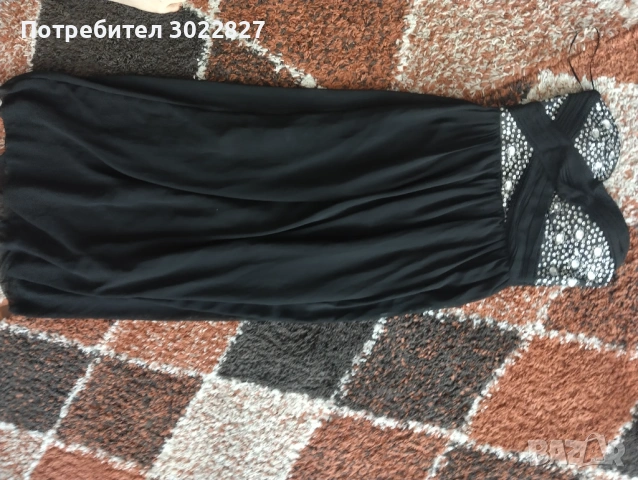 Елегантна дълга рокля с кристали и пайети, снимка 2 - Рокли - 54867511